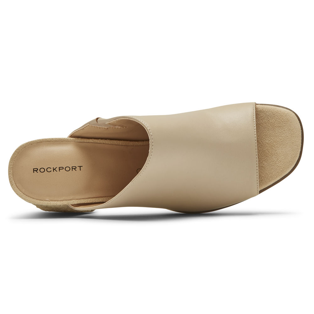 Rockport Slides For Womens Beige - Total Motion Amara - GK9618032